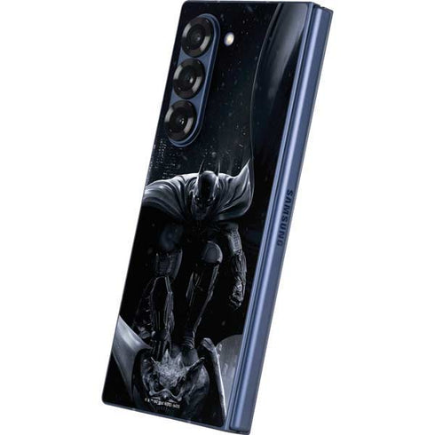 DC Comics Arkham Origins Batman In action pose Galaxy Z Fold6 Skin