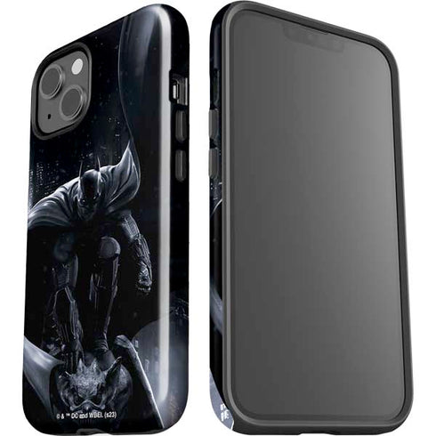 DC Comics Arkham Origins Batman In action pose iPhone 15 Impact Case
