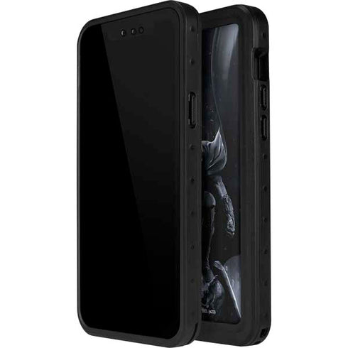 DC Comics Arkham Origins Batman In action pose iPhone 15 Plus Waterproof Case