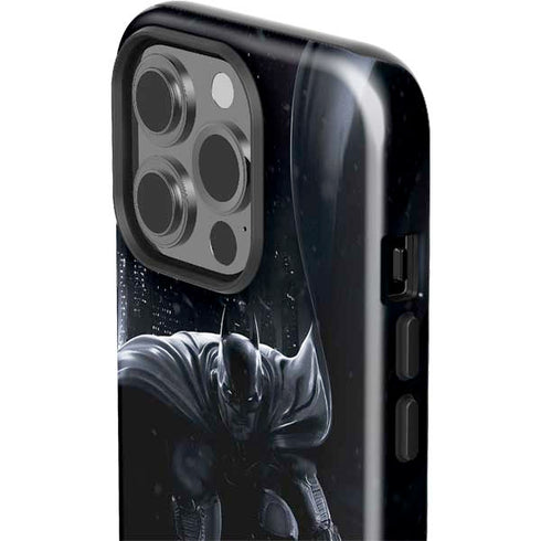 DC Comics Arkham Origins Batman In action pose iPhone 15 Pro Impact Case