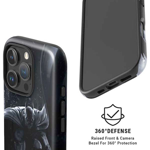 DC Comics Arkham Origins Batman In action pose iPhone 16 Pro Max Magsafe Impact Case