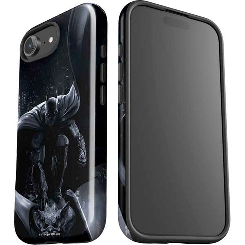 DC Comics Arkham Origins Batman In action pose iPhone 16e Impact Case