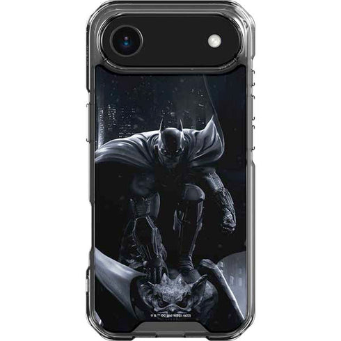 DC Comics Arkham Origins Batman In action pose iPhone 17 Air Clear Case