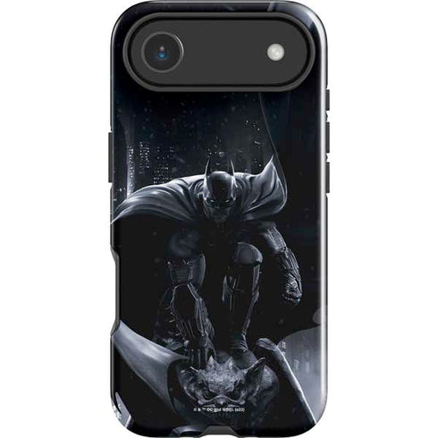 DC Comics Arkham Origins Batman In action pose iPhone 17 Air Impact Case