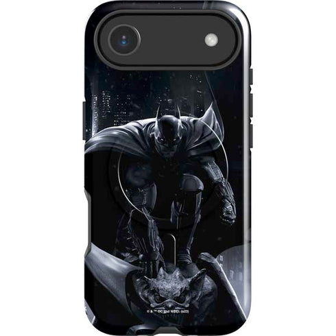 DC Comics Arkham Origins Batman In action pose iPhone 17 Air Magsafe Impact Case