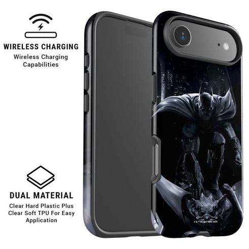 DC Comics Arkham Origins Batman In action pose iPhone 17 Air Magsafe Impact Case