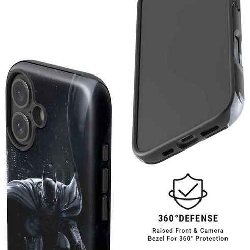DC Comics Arkham Origins Batman In action pose iPhone 17 Magsafe Impact Case