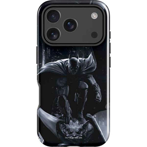 DC Comics Arkham Origins Batman In action pose iPhone 17 Pro Impact Case
