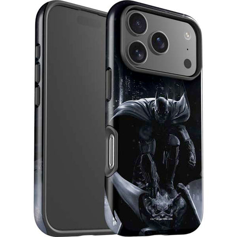 DC Comics Arkham Origins Batman In action pose iPhone 17 Pro Impact Case