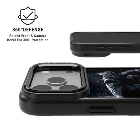 DC Comics Arkham Origins Batman In action pose iPhone 17 Pro Kickstand Case