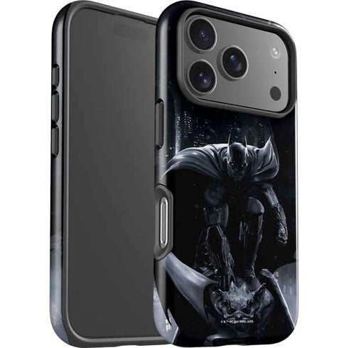 DC Comics Arkham Origins Batman In action pose iPhone 17 Pro Max Impact Case