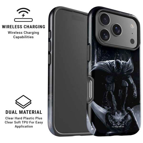 DC Comics Arkham Origins Batman In action pose iPhone 17 Pro Max Magsafe Impact Case