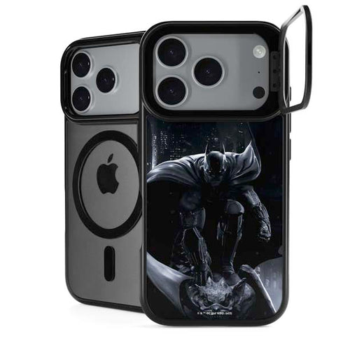 DC Comics Arkham Origins Batman In action pose iPhone 18 Pro Max Kickstand Case