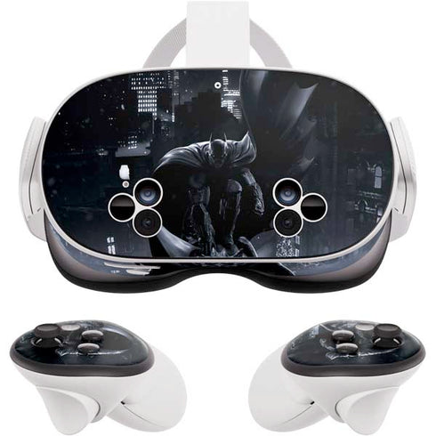 DC Comics Arkham Origins Batman In action pose Meta Quest 3S Skin