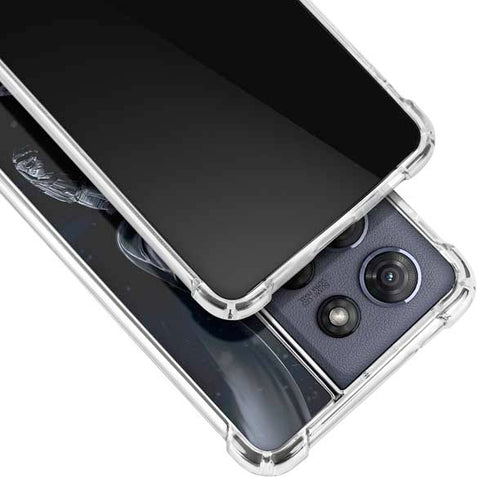 DC Comics Arkham Origins Batman In action pose Moto G Play 5G (2025) Clear Case