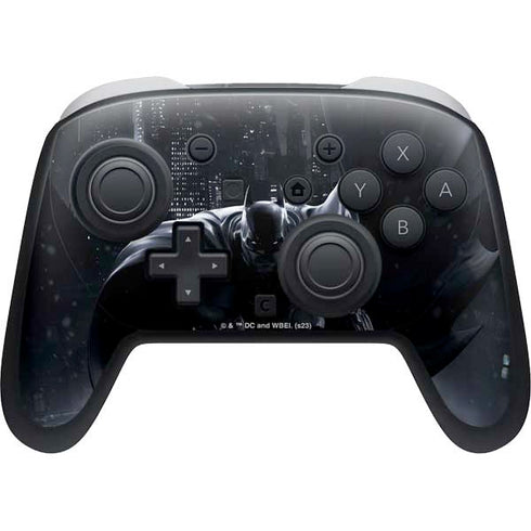 DC Comics Arkham Origins Batman In action pose Nintendo Switch 2 (2025) Pro Controller Skin
