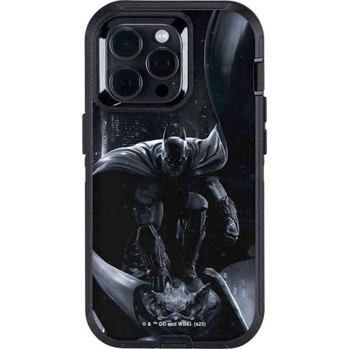 DC Comics Arkham Origins Batman In action pose Otterbox Defender iPhone Skin