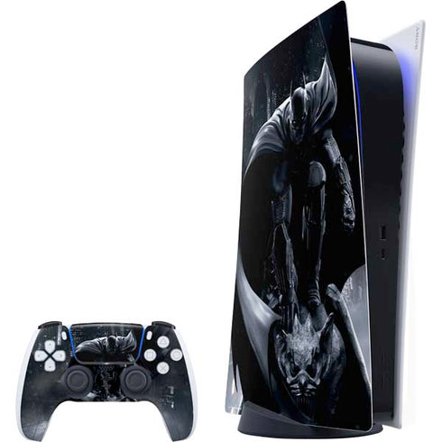 DC Comics Arkham Origins Batman In action pose PlayStation PS5 Skins