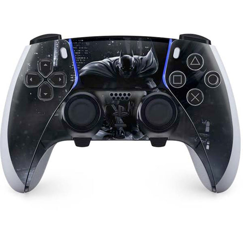 DC Comics Arkham Origins Batman In action pose PS5 DualSense Edge Pro Controller Skin