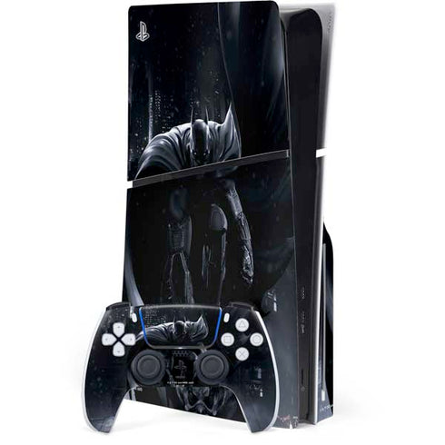 DC Comics Arkham Origins Batman In action pose PlayStation PS5 Skins