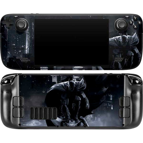 DC Comics Arkham Origins Batman In action pose Steam Deck Handheld Gaming Computer OLED Skin