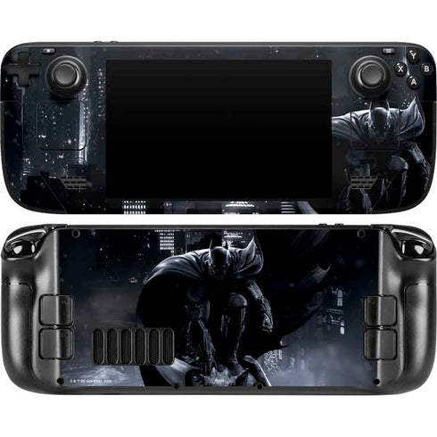 DC Comics Arkham Origins Batman In action pose Steam Deck Handheld Gaming Computer Skin