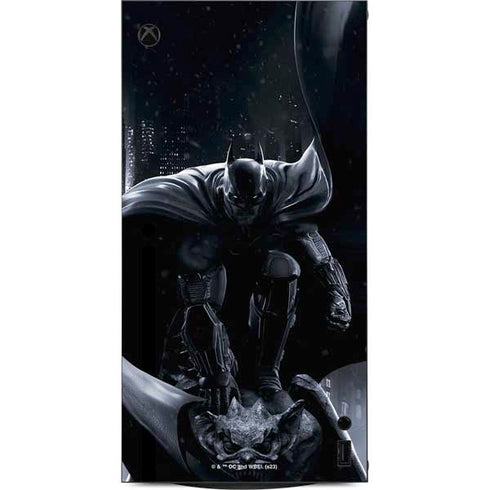 DC Comics Arkham Origins Batman In action pose XBox Series X Digital Edition Console Skin