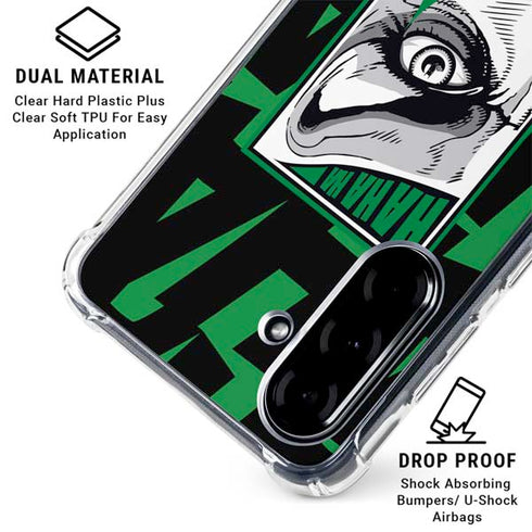 DC Comics The Joker Teardrop Card Galaxy A36 5G Clear Case