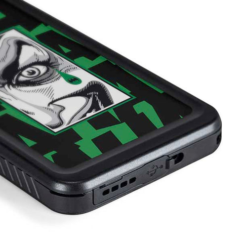 DC Comics The Joker Teardrop Card Galaxy S24 Plus Waterproof Case
