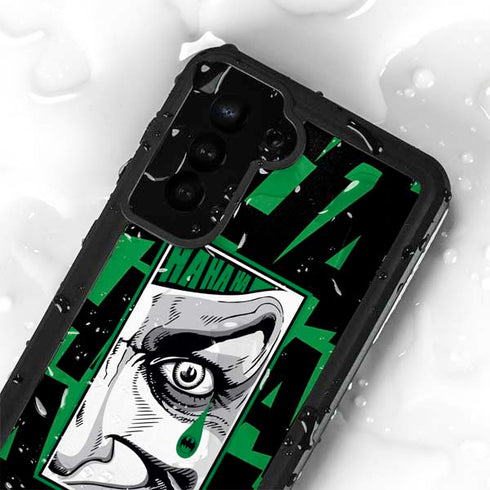 DC Comics The Joker Teardrop Card Galaxy S24 Plus Waterproof Case