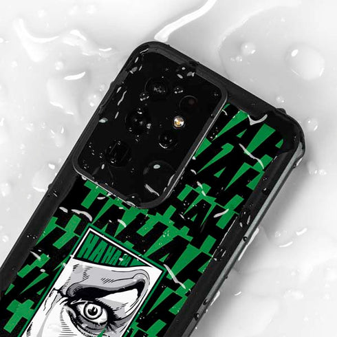 DC Comics The Joker Teardrop Card Galaxy S24 Ultra Waterproof Case
