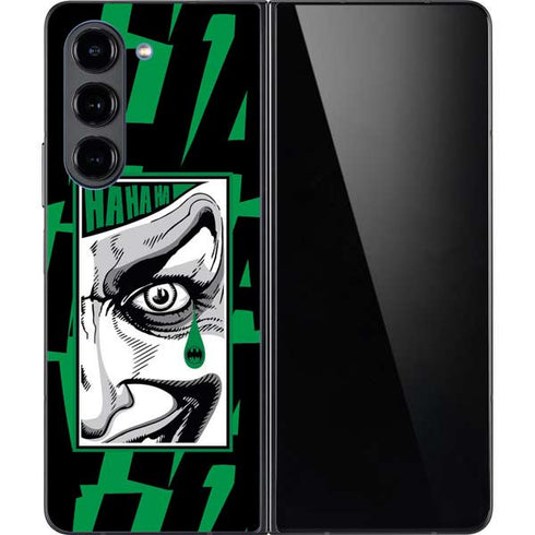 DC Comics The Joker Teardrop Card Galaxy Z Fold5 5G Skin