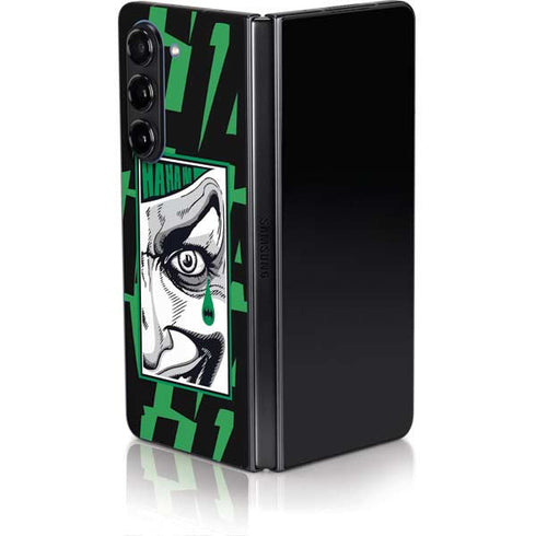 DC Comics The Joker Teardrop Card Galaxy Z Fold5 5G Skin