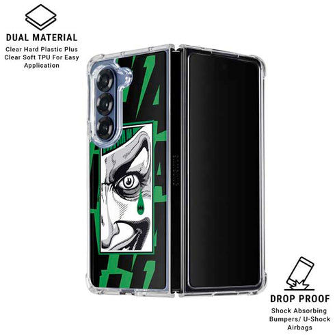 DC Comics The Joker Teardrop Card Galaxy Z Fold6 Clear Case