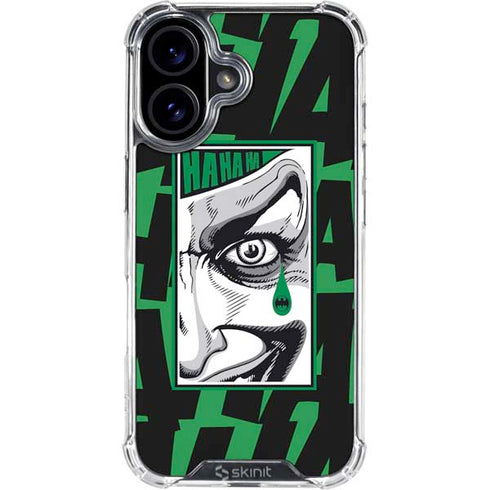 DC Comics The Joker Teardrop Card iPhone 16 Plus Clear Case