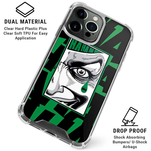 DC Comics The Joker Teardrop Card iPhone 16 Pro Max Clear Case