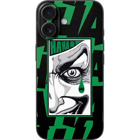 DC Comics The Joker Teardrop Card iPhone 16 Skin