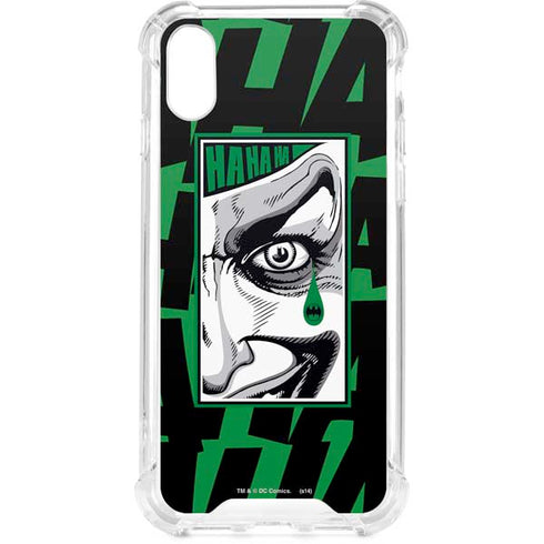 DC Comics The Joker Teardrop Card iPhone XS Clear Case
