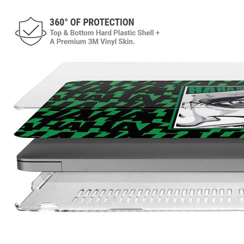 DC Comics The Joker Teardrop Card MacBook Pro 14in (2021-24) Case plus Skin