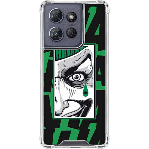 DC Comics The Joker Teardrop Card Moto G Play 5G (2025) Clear Case