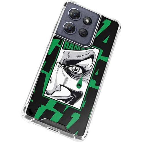 DC Comics The Joker Teardrop Card Moto G Play 5G (2025) Clear Case