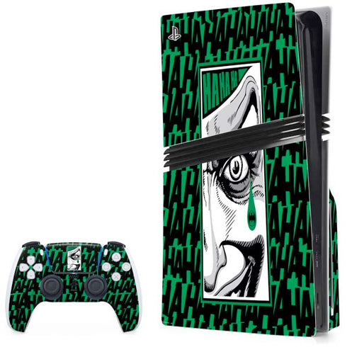 DC Comics The Joker Teardrop Card PS5 Pro Disk Bundle Skin