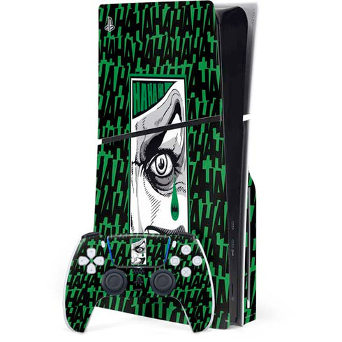 DC Comics The Joker Teardrop Card PlayStation PS5 Skins