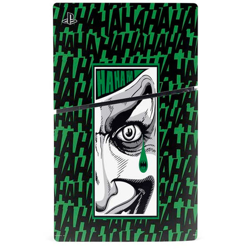 DC Comics The Joker Teardrop Card PS5 Slim Digital Edition Console Skin
