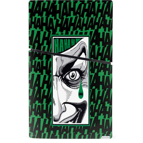 DC Comics The Joker Teardrop Card PS5 Slim Digital Edition Console Skin