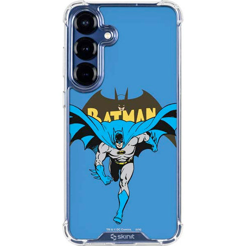 DC Comics Batman Vintage Action Pose Galaxy S25 FE Clear Case