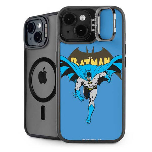 DC Comics Batman Vintage Action Pose iPhone 14 Plus Kickstand Case