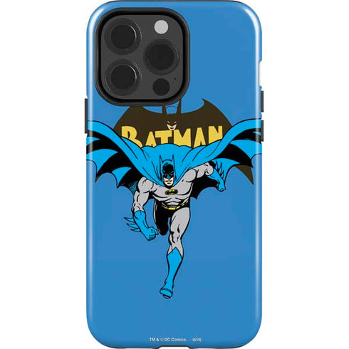 DC Comics Batman Vintage Action Pose iPhone 15 Pro Impact Case