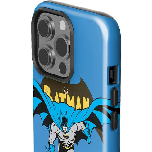 DC Comics Batman Vintage Action Pose iPhone 15 Pro Impact Case