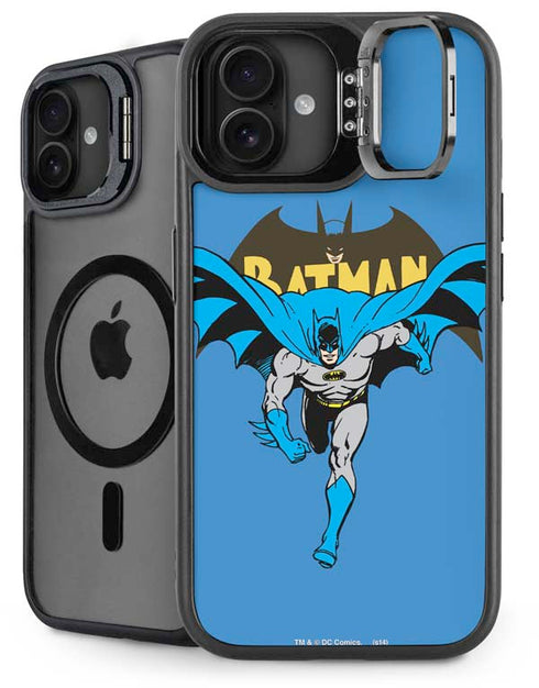 DC Comics Batman Vintage Action Pose iPhone 16 Kickstand Case